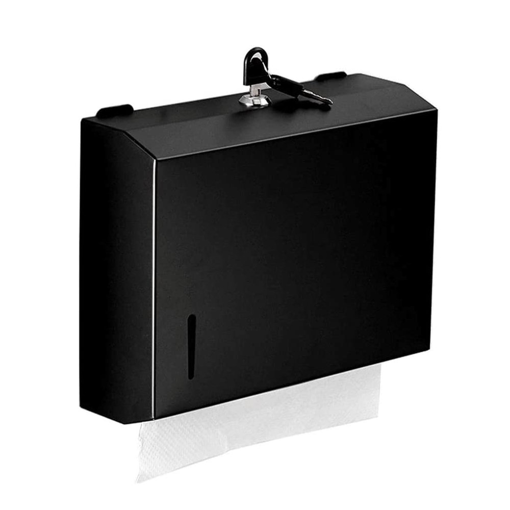 Commercial Paper Towel Dispenser with Lock Waterproof Stainless Steel Hand Towel Dispenser for Household Paper Towel Holders