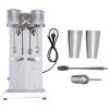 Electric Drink Mixer, Commercial Milk Shaking Machine, 2pcs Extra-Large 27.05oz Cup Maker Protein Shakes Malted Milks Making Whipping Stiring Machine with Ice Shovel, Cleaning Brush view 1