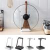 Pot Lid Holders, Lid And Spoon Rest, Pan Pot Cover Lid Rack Shelf Stand Holder Spoon Rest Stove Organizer Storage Soup Spoon Rests Kitchen Tool (Color : A Black) view 4