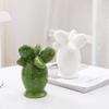 LQX Sculpture Tabletop Crafts Figurines Collectible Prop Sculptures Statue Figurines Decorations Ceramic Cactus Model House Soft Crafts D view 2