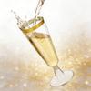 Oungy 100 PCS Plastic Champagne Flutes with Gold Rim 5.5OZ Clear Plastic Champagne Glasses Mimosa Glasses Cocktail Cups for Party Wedding Celebration Supplies view 3