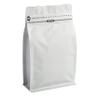 16oz 50pcs Wihite Coffee Bags with High Barrier Aluminum Foil Liner, Resealable Coffee Pouches with Degassing Valve, Ziplock Food Storage Bags with Pull Tape, 16oz/1lb/500gram view 1