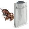 16oz 50pcs Wihite Coffee Bags with High Barrier Aluminum Foil Liner, Resealable Coffee Pouches with Degassing Valve, Ziplock Food Storage Bags with Pull Tape, 16oz/1lb/500gram view 2