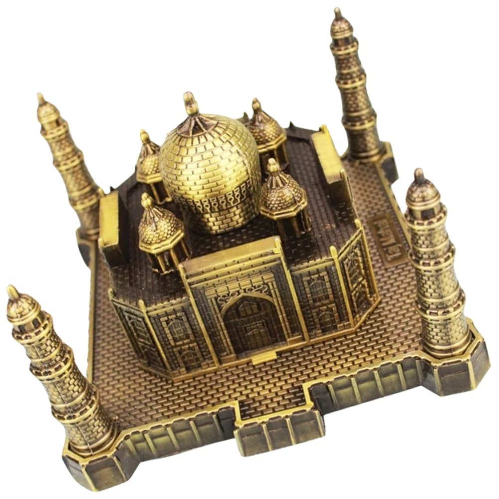 DECHOUS Mahal Decor Metal Craft Unique Retro Photo Prop for Home Decoration Stylish Desktop Decor Construction for