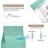 50 Pieces 1 LB Blue Green Coffee Bags with Aluminum Foil Liner Pack of 50, High Barrier Coffee Pouches with Degassing Valve, Ziplock Food Storage Bags with Pull Tape, 16oz/1lb/500gram view 3