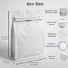 8 Ounces/50 Pieces White Coffee Bags, High Barrier Coffee Pouches with Degassing Valve, Resealable Coffee Storage Bags with Ziplock & Pull Tape (8oz/0.5lb/250gram, Pack of 50) view 2