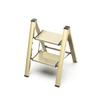 GameGem 2 Step Ladder, Aluminum Folding Step Stool with Anti-Slip Sturdy and Wide Pedal, Lightweight Portable Multi-Use Stepladder for Home and Kitchen Use Space Saving, Gold, 330 lbs view 1