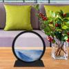 Angoily 3d Quicksand Painting Hourglass 3d Sand Art Hourglass Art Moving Sand Art Flowing Sand Frame Dining Room Table Decor 3d Hourglass Bookshelf Office Dining Table Water view 2