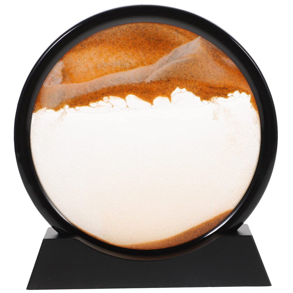 Angoily Sand Art Decor Creative Moving Sandscape Painting for Home Office Frame Unique Relaxing for All Ages