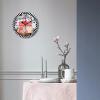 LetusZhogo Valentines Wall Clock Heart Design Pattern Wood Clock Silent Non Ticking Gnome Polka Dot Round Clock Battery Operated Decorative Valentines Wall Clock 10 Inch view 3
