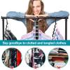 Closet Organizers and Storage,Upgraded Organization and Storage Clothes Hanger,12 Pack College Dorm Room Essentials,Sturdy Closet Organizer Home Essentials Space Saving Hangers for Thick Clothe view 2