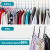 Closet Organizers and Storage,Upgraded Organization and Storage Clothes Hanger,12 Pack College Dorm Room Essentials,Sturdy Closet Organizer Home Essentials Space Saving Hangers for Thick Clothe view 3