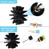 LIYUN Chimney Sweep kit Chimney Brush Set, Chimney Brush, Includes 9/18 410mm Flexible Rods and 2 Chimney Cleaning Heads (Color : 18 Rods, Size : 410mm) view 2