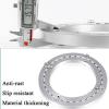 Aluminum Lazy Susan Bearing Turntable Ring 360 Degree Rotating Swivel Plate Quiet Smooth With Silicone Suction Cup Cushion For Kitchen Dining Table view 3