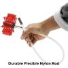 LIYUN Chimney Sweep kit Chimney Sweep Sweeping Brush Drain Rod Set Chimney Cleaning Kit Nylon Cleaning Tool Accessory Includes 9/12/15/18 Flexible Rods, 1 Brush Head (Color : 15 Rods, Size : 410mm) view 4