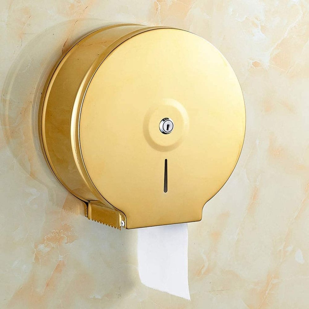 LIOONS High Capacity Commercial Paper Towel Dispenser Wall-Mounted Hand Towel Dispenser Large-Capacity Home Bathroom Paper Towel Holders Stable