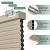 Tonature Cordless Cellular Blinds 100% Blackout Shades for Windows Blinds Bottom Up Cellular Shades Custom Size Thermal Insulated Honeycomb Blinds for Windows Home Dark Beige, 26.5" W x 54" H view 2