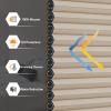 Tonature Cordless Cellular Blinds 100% Blackout Shades for Windows Blinds Bottom Up Cellular Shades Custom Size Thermal Insulated Honeycomb Blinds for Windows Home Dark Beige, 26.5" W x 54" H view 3