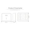 LIOONS High Capacity Paper Towel Dispenser Wall Mount Large Capacity Hand Towel Dispenser Waterproof Home Bathroom Paper Towel Holders Stable view 2
