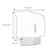 LIOONS High Capacity Wall Mounted Paper Towel Dispenser Large Capacity Waterproof Hand Towel Dispenser for Home Bathroom Paper Towel Holders Stable view 2