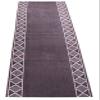 RugStylesOnline Custom Size Runner Rug Moroccan Trellis Border Printed Roll Runner 26 or 36 Inch Wide x Your Length Choice Slip Skid Resistant PVC Backing (Trellis Border Grey, 26 ft x 26 in) view 1