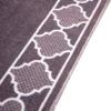 RugStylesOnline Custom Size Runner Rug Moroccan Trellis Border Printed Roll Runner 26 or 36 Inch Wide x Your Length Choice Slip Skid Resistant PVC Backing (Trellis Border Grey, 26 ft x 26 in) view 4