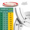 Aluminum Heavy Duty Lazy Susan Rotating Turntable Turntable Bearing 360 Degree Rotating Smooth Silent 18-28" For Glass Granite Or Wood Kitchen Ding Table view 2