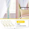 NICETOWN Star Blackout Curtains for Kids Rooms Girl Princess Double Layer Curtains for Daughter Bedroom Window/Thanksgiving (W52 x L84 inches, Pink Yellow Green Blue, 1 Pair) view 2