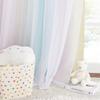 NICETOWN Star Blackout Curtains for Kids Rooms Girl Princess Double Layer Curtains for Daughter Bedroom Window/Thanksgiving (W52 x L84 inches, Pink Yellow Green Blue, 1 Pair) view 3