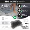 della Premium Stone Bath Mat - Luxurious Quick Drying Diatomite Bathstone for Bathroom Floor - Modern Super Absorbent Diatomaceous Earth Shower Mat, Water Absorbent Bathmat ([Extra-Large] Stripes) view 3
