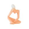 HOAZIACEHN Thinker Statue Ceramic Vase, Retro Ceramic Thinker Style Abstract Sculpture, Modern Office Table Shelf Decor Aesthetic for Centerpieces Bedroom Kitchen Living Room Wedding Office (C) view 1