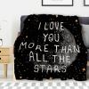 Avalokitesvara I Love You to The Moon and Back Flannel Blanket Super Soft and Warm for Bed Couch Sofa 120x90 Inch King Blanket for Family view 1