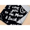 Avalokitesvara I Love You to The Moon and Back Love Stars Flannel Blanket Super Soft and Warm for Bed Couch Sofa 120x90 Inch King Blanket for Family view 2