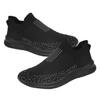Levemolo 1pair Breathable Lightweight Sports Shoes for Running Mesh Casual Sneakers for Outdoor Activities Comfortable and Design for Travel and Everyday Wear Black view 1