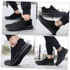 Levemolo 1pair Breathable Lightweight Sports Shoes for Running Mesh Casual Sneakers for Outdoor Activities Comfortable and Design for Travel and Everyday Wear Black view 3