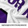 Custom Baseball Fans Blanket with Name and Number, Sport Themed Flannel Throw Blankets Personalized, Gifts for Baseball Lovers Adults Men Women Kids Boys view 4