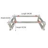 Fadiadem Mini Split Air Conditioner Support Bracket, Stainless Steel Condenser Bracket, Heavy Duty Ground Stand Bracket for Mini Split Air Conditioner, Air Handler Stand Heat Pump Base Stand Shelf view 2