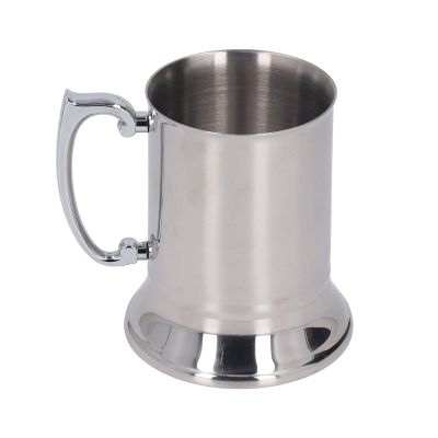 Stainless Steel Coffee Mug, Multifunctional Rustproof Double Wall Beer Stein with Handle Dishwasher Insulated Beer Cup for Home Office or Outdoor Activities Beer Gift