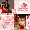 Cqueni 116 PCS Valentine's Vases Fillers, Rose/Red Lip/Heart Shaped Beads Set Plastic Vases Fillers Vases Beads Valentine's Wedding Home Party Table Decor Centerpieces view 3