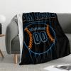 Custom Baseball Blankets with Team Name Number Text, Personalized Throw Blanket for Bedroom Couch Sofa, Gifts for Baseball Lover Fan view 2