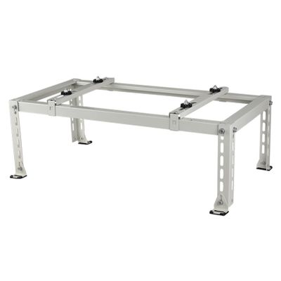 Air Conditioner Support Bracket, Galvanized Steel Condenser Stand for Outdoor AC Unit, Heavy Duty Ground Stand for Ductless Mini Split Air Conditioner & HVAC, Universal AC Bracket Heat Pump Base