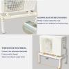 Air Conditioner Support Bracket, Galvanized Steel Condenser Stand for Outdoor AC Unit, Heavy Duty Ground Stand for Ductless Mini Split Air Conditioner & HVAC, Universal AC Bracket Heat Pump Base view 3