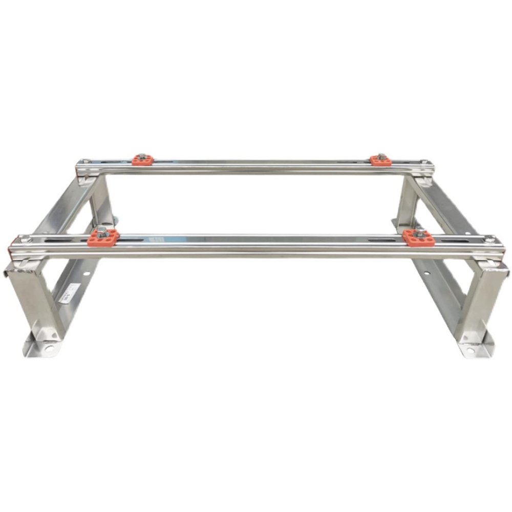 Fadiadem Mini Split Air Conditioner Support Bracket, Stainless Steel Condenser Bracket, Heavy Duty Ground Stand Bracket for Mini Split Air Conditioner, Air Handler Stand Heat Pump Base Stand Shelf