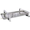 Fadiadem Air Conditioner Support Bracket with Condensate Drain Pan, Ground Stand for Mini Split Air Conditioners Heat Pump System, Stainless Steel Drip Tray Heavy Duty Condenser Stand view 1