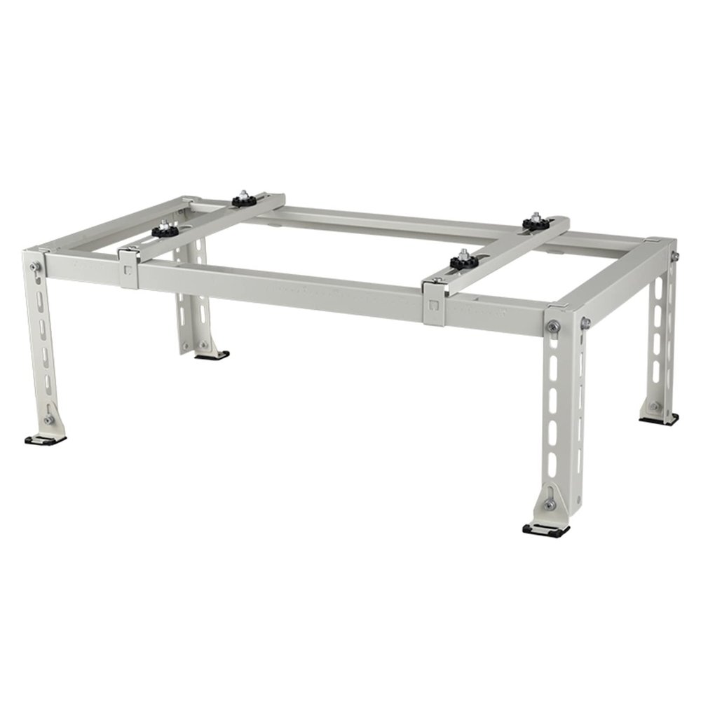 Air Conditioner Support Bracket, Galvanized Steel Condenser Stand for Outdoor AC Unit, Heavy Duty Ground Stand for Ductless Mini Split Air Conditioner & HVAC, Universal AC Bracket Heat Pump Base