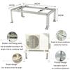 Air Conditioner Support Bracket, Galvanized Steel Condenser Stand for Outdoor AC Unit, Heavy Duty Ground Stand for Ductless Mini Split Air Conditioner & HVAC, Universal AC Bracket Heat Pump Base view 2