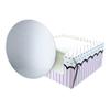 Baked with Love 90293 Pink Spots and Stripes Printed Cake Box and Board, Colourful Windowed Treat Box and Silver Card For Birthday, Celebrations, Parties - 10" view 1