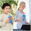 DASZERX Slushie Maker Cup - Quick Frozen Magic Slushy Maker Cup, DIY Homemade Squeeze Icy Cup, Portable Smoothie Slushie Cup with Spoon and Straw for Juices, Milk and Slushies Maker (Blue) view 4