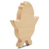 Chunky Chick Cutout 4-inch, Pack of 5 Nature Themed Mini Chicken Wood Cutouts for Classroom Crafts & DIY Easter Decor, by Woodpeckers view 4