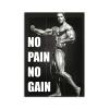REYTOL Arnold Schwarzenegger Canvas Wall Art No Pain No Gain Inspirational Quote Posters Black And White Fitness Wall Painting Gym Home DecorNo Frame view 1